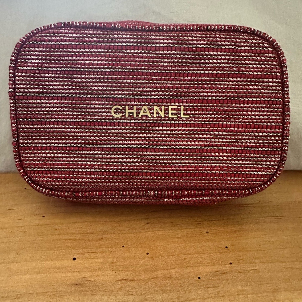 Chanel makeup/cosmetic bag
